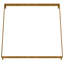 Lit surélevé de jardin en acier Corten rouillé vidaXL 39,4 x 39,4 x 7,3 po