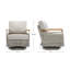 August Outdoor Teak Swivel Lounge Chair
