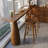 2-Person Nut-brown Straight Solid Wood Bar Table Sets
