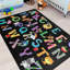 Tapis de jeu Abc Alphabet 4 x 5 pi, lettres colorées pour enfants