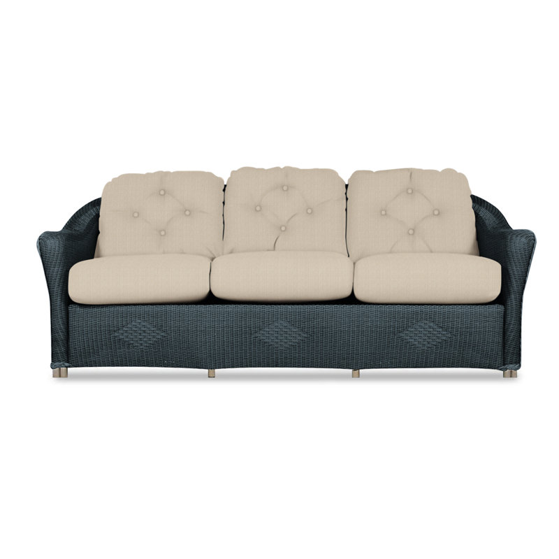 Reflections Outdoor 3 - Seat Patio Sofa, Hansen Dove, Denim Blue