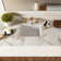 APRESSHUI 12'' Ceramic Rectangular Bathroom Sink with Overflow