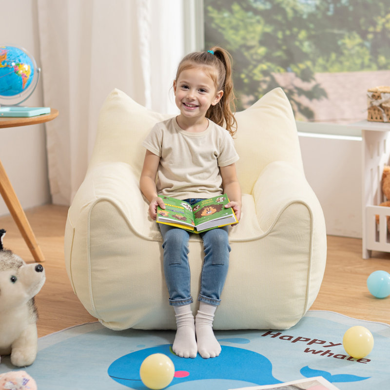 Kids Bean Bag Chair Stuffed Toddler Bean Bag Sofa With Pocket Filler Bean Bag Chair Chair For Gaming Reading Playing