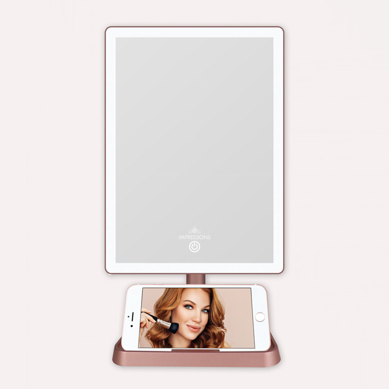 Miroir de maquillage Charmed, Or rose