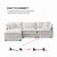 Modulaire 3 places avec repose-pieds-643681895