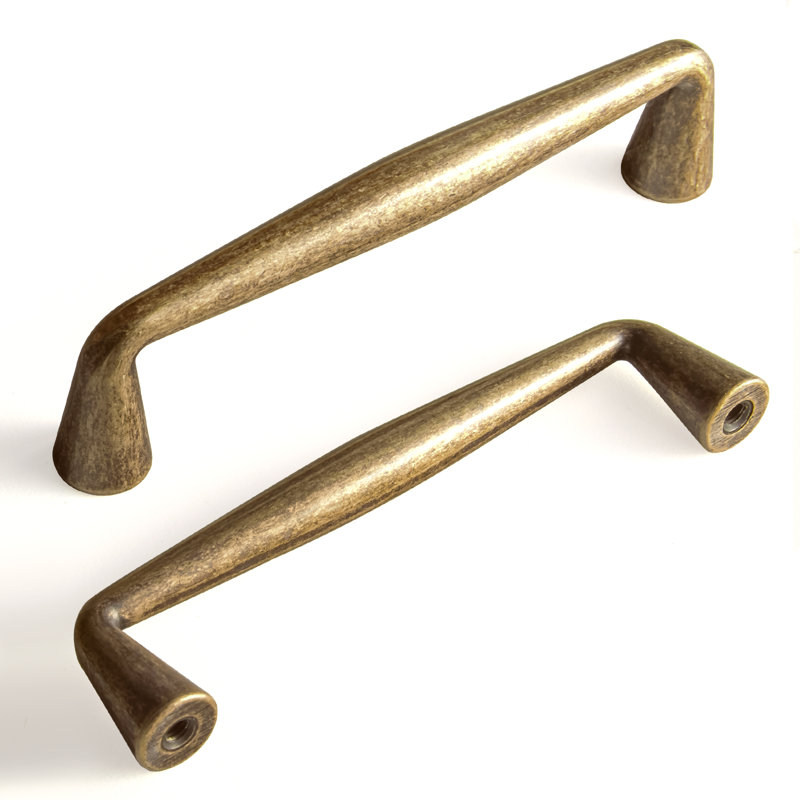 Poignée de meuble 3 po, Laiton antique, 3 3/4"