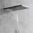 Wall Mounted Shower In Brushed Nickel With Dual Waterfall & Rain Showering Experience For Luxury Bathroom