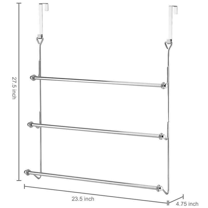 3 Over-the-Door Towel Rack