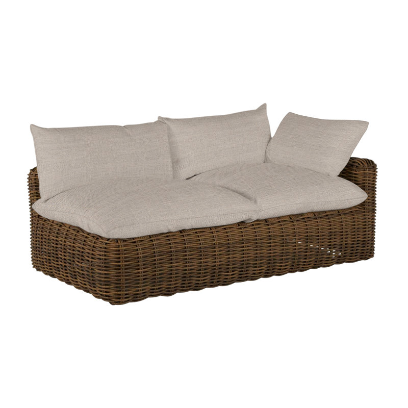 Canapé modulaire Montecito N-Dura, Dentelle Rollo, Welt, Raphia