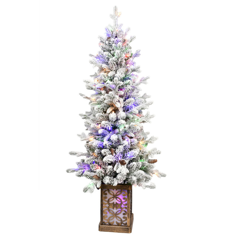 Arbre de Noël enneigé 4 pi avec