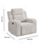 Fauteuils inclinables gris haut de gamme avec fonctions Bluetooth pour le divertissement à domicile