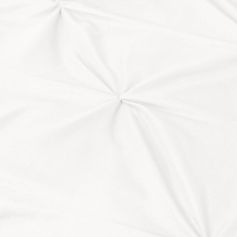 Alaray Microfiber Solid Colour Duvet Cover Set with Pillowcases, Double, White