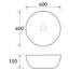  Ceramic Circular 400mm Basin