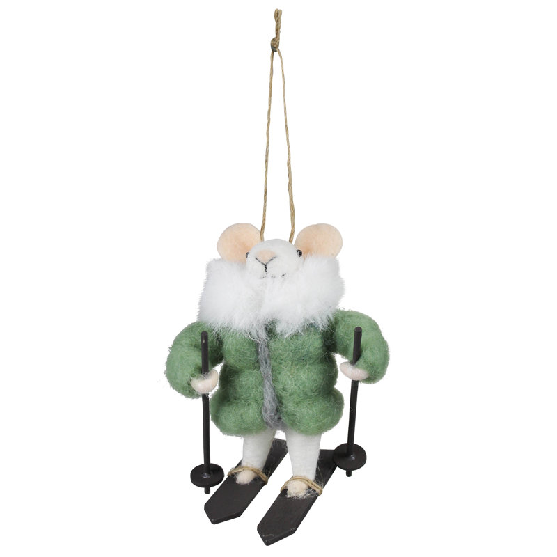 Ornement souris en parka