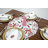 Julyus Candy Cane and Holly Leaves Round Doily-895484374
