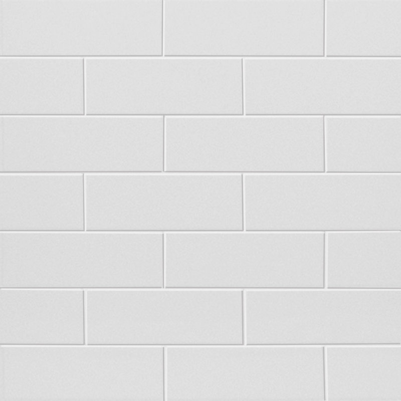 Prodigy 96" High x 60" Wide White Solid Surface Shower Wall