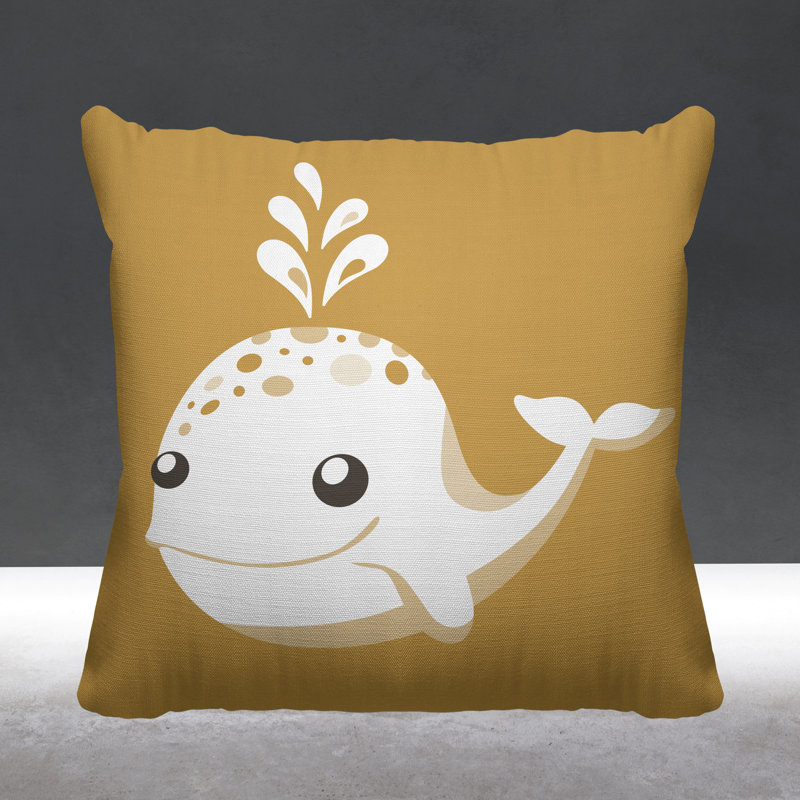 Coussin Whally, L 19 po x H 19 po, Ocre