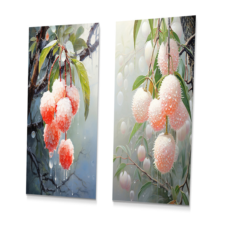 Ensemble de salon en métal Lychee Luminescence - Fruits, H 28 po x l 24 po