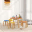 Ensemble 5 pièces de table et chaises pour enfants, meubles pour tout-petits avec rangement intégré pour chambre de bébé, salon et salle de jeux