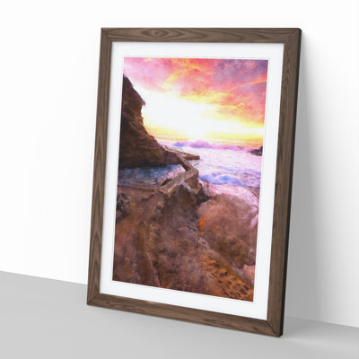 Laguna Beach in California - Picture Frame Graphic Art