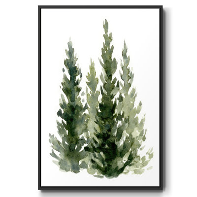 Simple Evergreen II - reproduction de cadre flottant sur toile