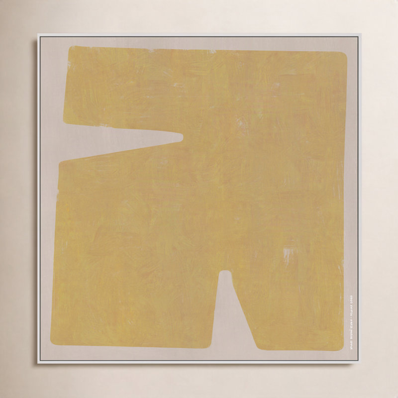 Sculpted Pastel 6 by Romina Gadler - Framed Wall Art, White Canvas Framed, 44" H x 44" W