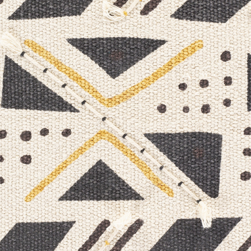 Geometric Cotton Pillow Cover, No Fill