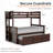 Jeany Solid Wood Twin Over Full Bunk Bed with Built-In Ladder , Trundle Bed Included-108685738