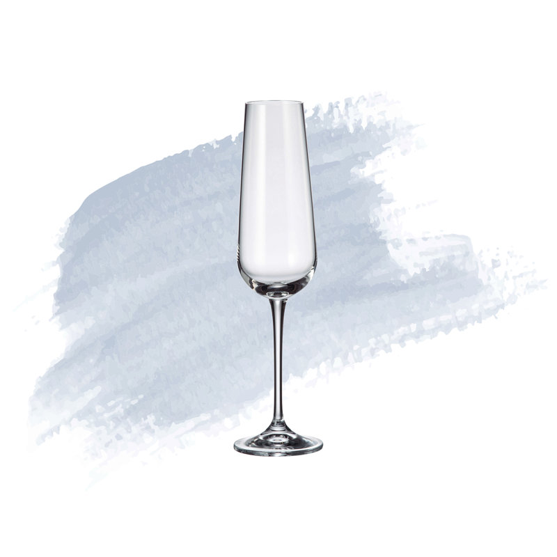 Saori 7.5 oz. Crystal Flute Set
