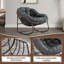 Chaise berçante en métal Bogar