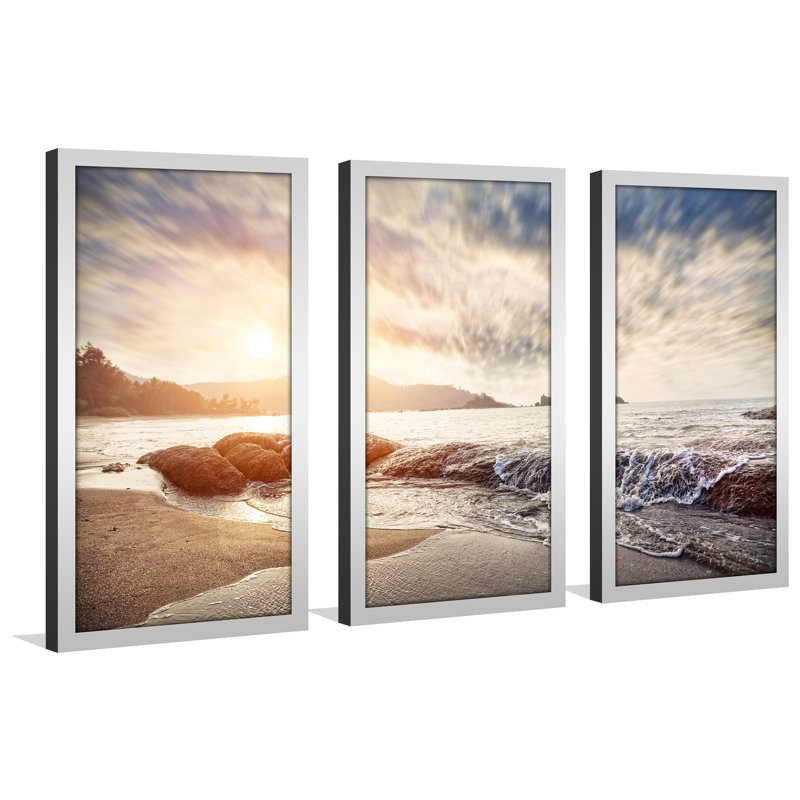 3 - Pieces, 33.5" H x 52.5" W x 1" D