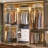  96'' Closet System with 5 Hanging Rods and 3 Wood Drawers-104867753