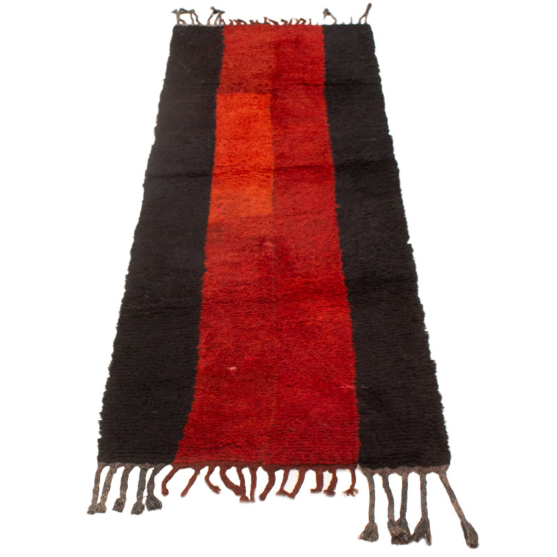 Tapis afghan Shiravan rouge 3 pi 5 po x 11 pi 2 po