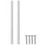 Vidaxl Handle Plain Silver Aluminium Furniture Cabinet Hardware Drawer Pull