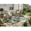 Floral Area Rug in Green/Gray/White-70210856
