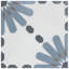 Carreau de porcelaine 9 po x 9 po Plumeria (10,65 pieds carrés / caisse)