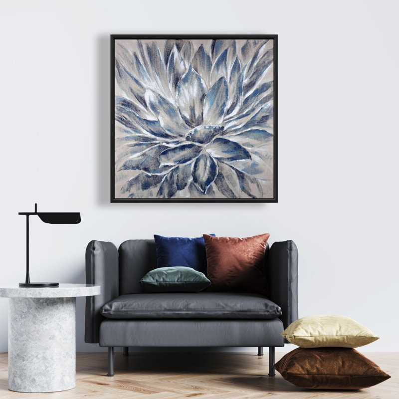 " Blue And Gray Flower "