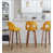 Yellow Seat/Silver/Brown Frame