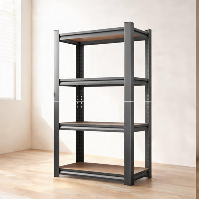 Étagère de rangement en métal robuste à 5 niveaux, support de rangement compact, pour la maison et le garage