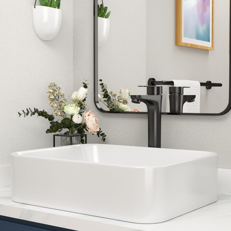 Robinet pour salle de bain à poignée simple 11,57 po, Bronze frotté à l'huile