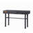 Metal Vanity Desk with One Drawer, Gunmetal-1145067512