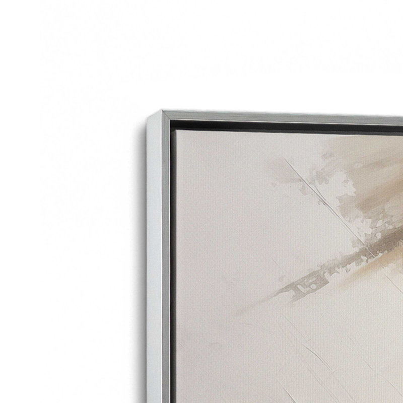 Impression sur toile Taupe tornade, Cadre flottant en chrome poli, H 8,75 po x l 12,75 po x P 1,75 po
