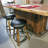 Backless Whiskey Barrel Swivel Counter Stools