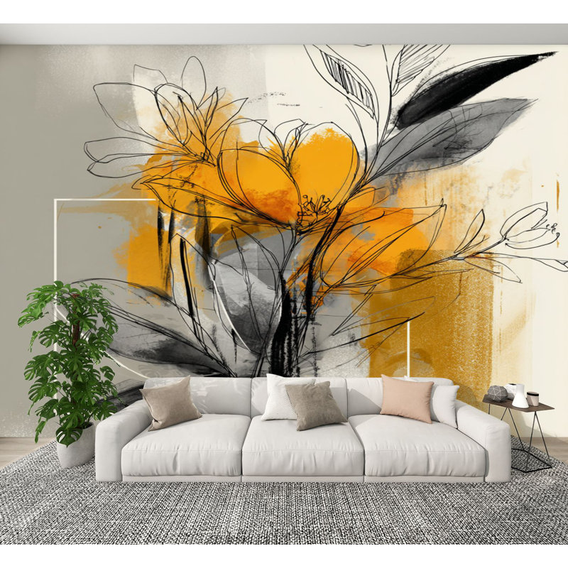 Papier peint adhésif mural bohème Boho, L 144 po x l 100 po