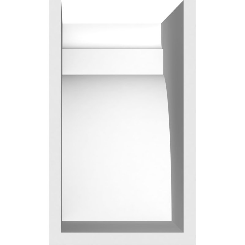 6"W x 10"H x 16"L Standard Yorktown Architectural Grade PVC Rafter Tail, 10"H x 6"W x 16"D