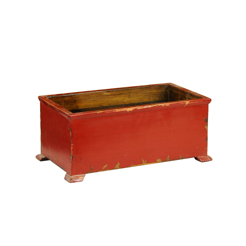 Boîte à fleurs en bois lantilly, Rouge