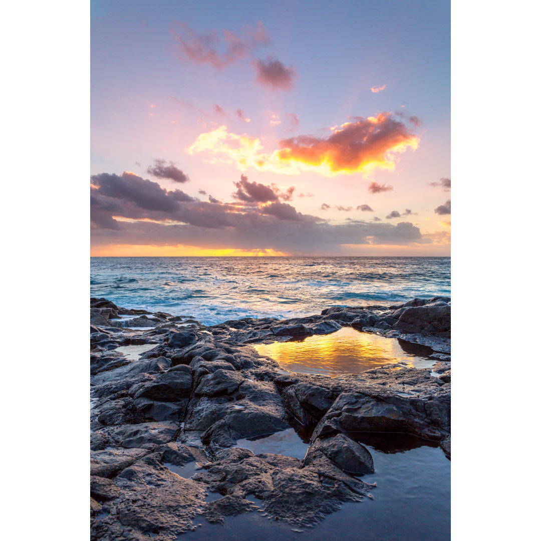 Sonnenuntergang an der Küste von El Golfo