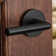 Milan Passage Door Lever with Round Rosette
