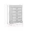 Commode 6 tiroirs Courtny