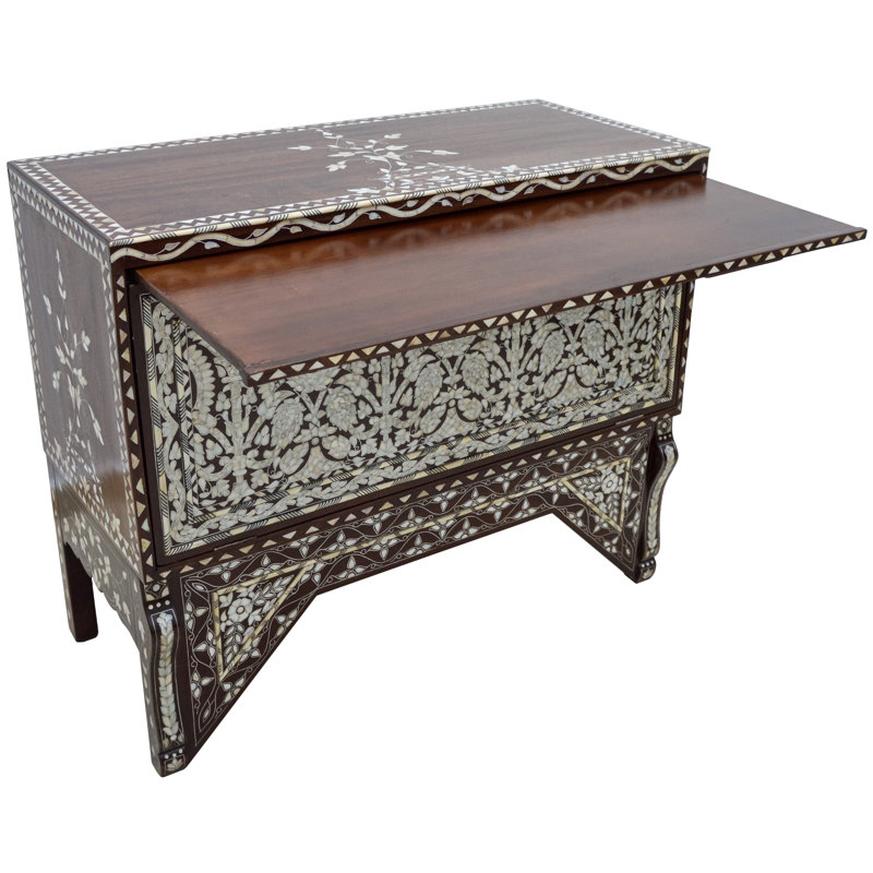 Syrian 39'' W Solid Wood Console Table